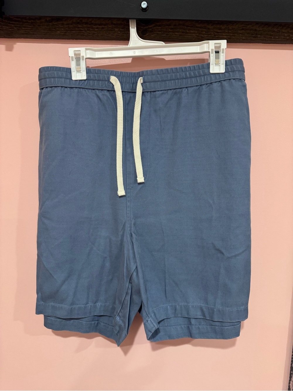 Vintage Men's Slate Blue Drawstring Athletic Shorts